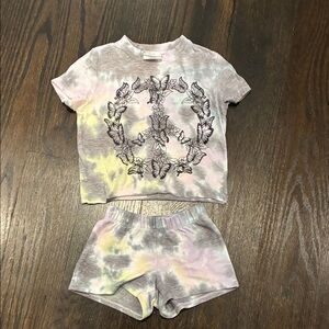 Tie-Dye Peace Sign Butterfly Set